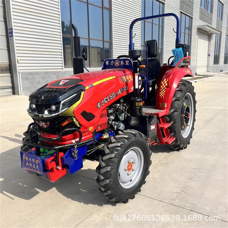 齐鲁常力504农用四轮拖拉机 50马力水旱旋耕T耙播种施肥起垄机