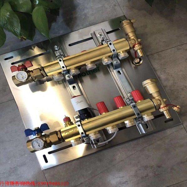 Danfoss丹佛斯分水器地热水暖地暖管分集水器全屋定制地暖安装