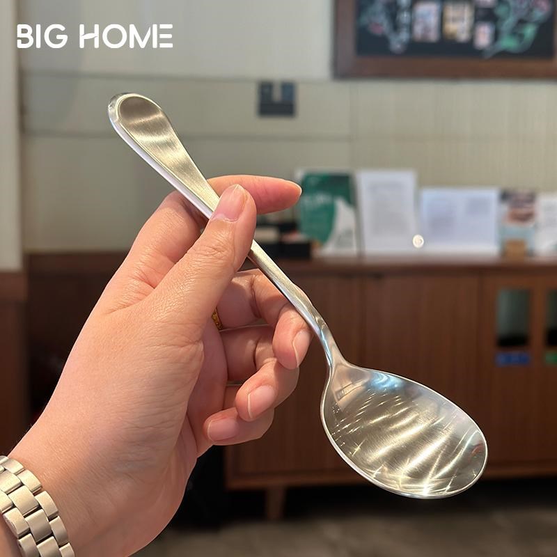 出德经典西餐勺!1810不t锈钢家用吃饭汤匙长柄高级感餐具调羹勺子