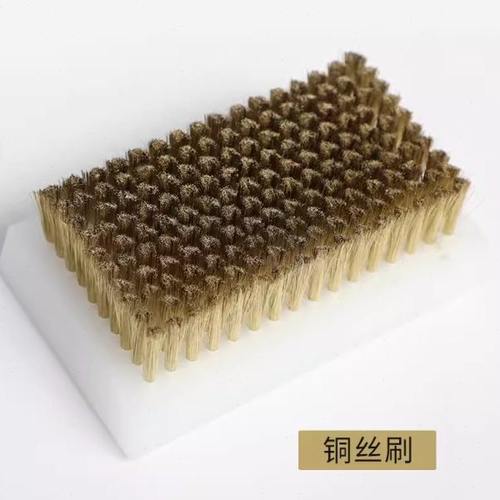 超细0.076 塑料柄铜丝刷0.127网纹辊清洗刷凹印金属陶瓷清洗刷