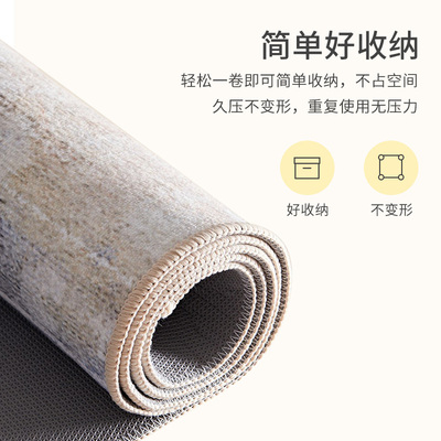 电脑椅地垫圆形转椅垫客厅地毯卧室书房滑轮椅子电竞学习椅保护垫