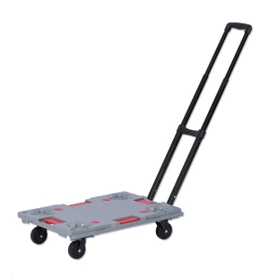 意推静音平板拉货小拖车搬运手拉轻便携行李工具箱塑料