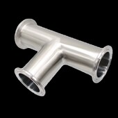 内外抛光 卡箍卡盘式 新宇卫生级快装 三通