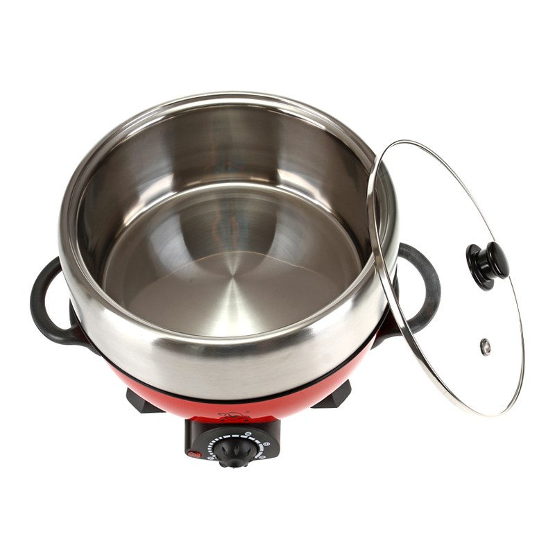 永兴电火锅多功能家用304不锈钢电煮锅 分体涮烤一体火锅 无涂层