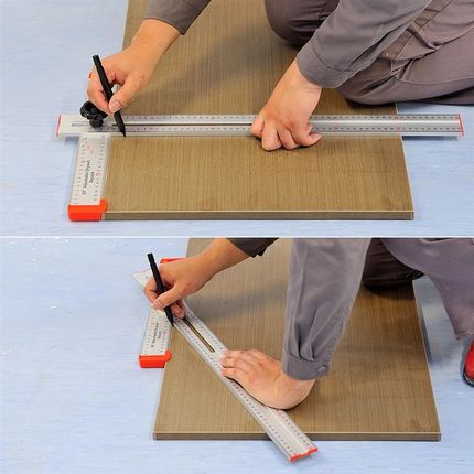 万用T尺活动T型尺多功能角尺丁字尺木工尺调节铝合金角度尺