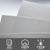 宝虹艺术家级水彩纸全棉水彩纸棉浆水彩画纸粗纹中纹细纹水彩纸分