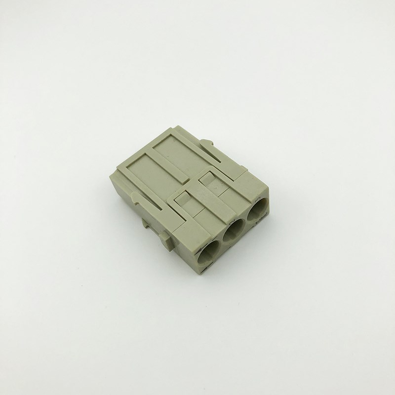 重载连接器3芯螺栓式组合模块HMK-003.1-MF 40A 690V 8KV气电一体