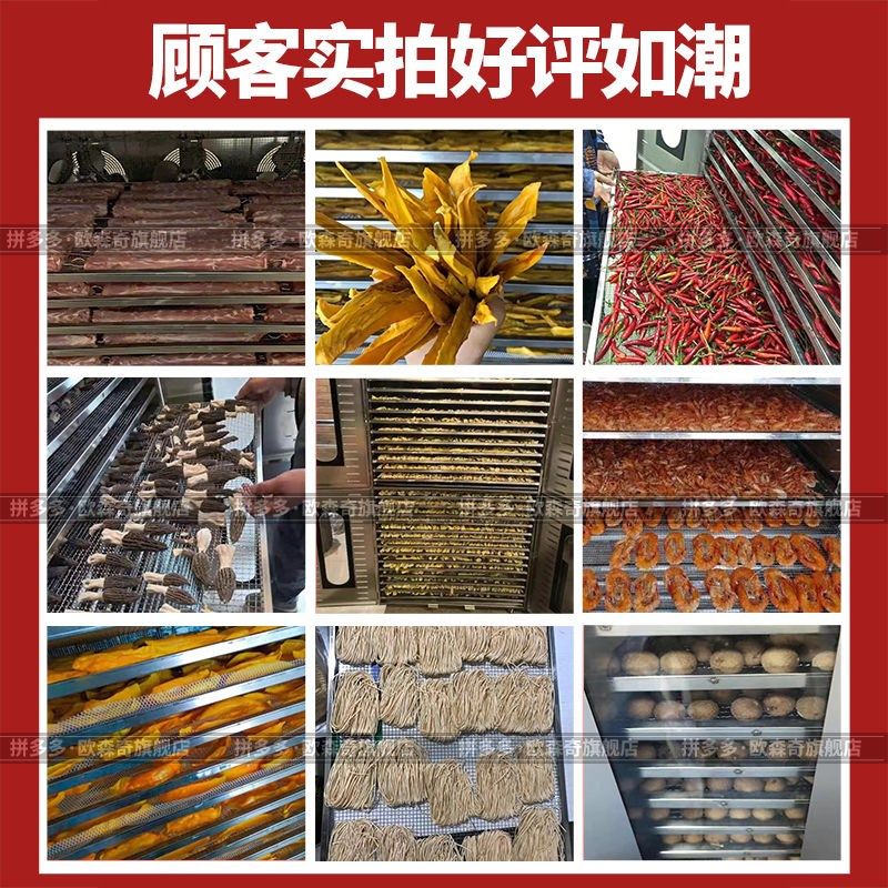 大型商用食品烘干水果蔬菜蘑菇红薯芒果龙眼鱼虾板鸭肉类风干,厨房电器,食物烘干机,淘宝优惠券,粉丝福利购,淘宝优惠卷
