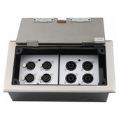 舞台地插话筒音频多媒体舞台接线盒铜地插座启式 地面插