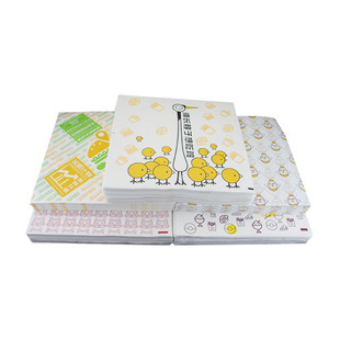 张报纸款防油包装汉堡纸鸡肉卷包 烧烤防油垫纸笑脸汉堡纸