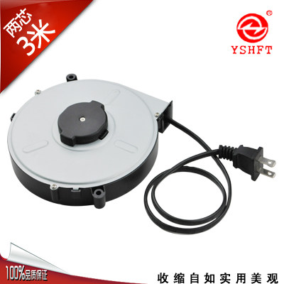 新品上市两旭晟卷线盘伸缩绕线盘电线收缩器