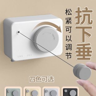 隐形晾衣绳室内免打孔伸缩钢丝晾衣架收缩阳台卫生间挂晒晾衣神器