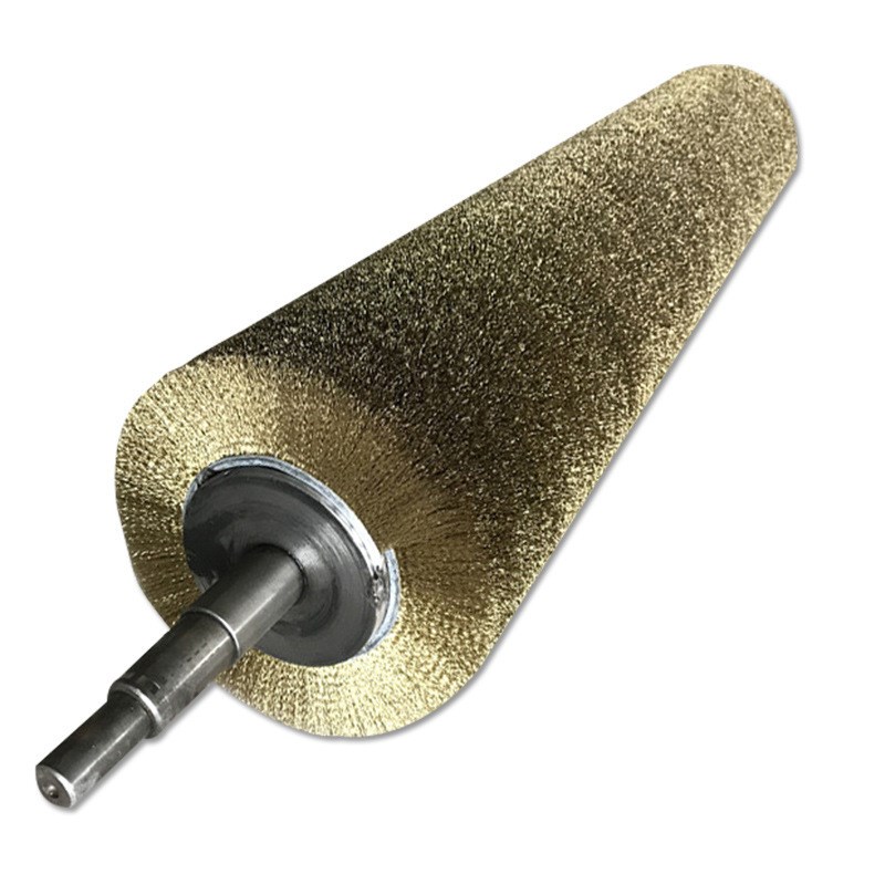 工业毛刷辊 打磨抛光滚刷替换辊轴 尼龙丝金属丝猪鬃刷毛刷辊图片
