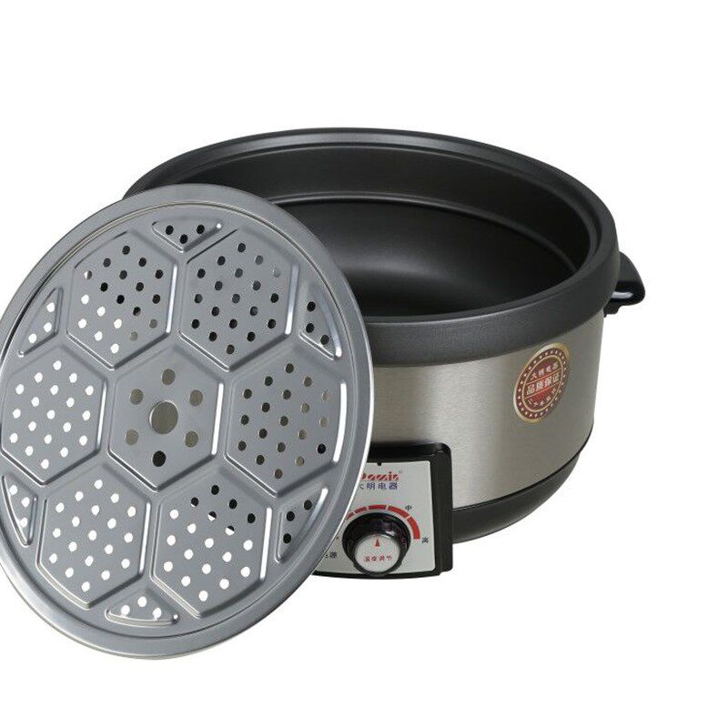 大明电火锅家用多功能电炒锅韩式分体式炒菜锅商用粘蒸汽桑拿锅