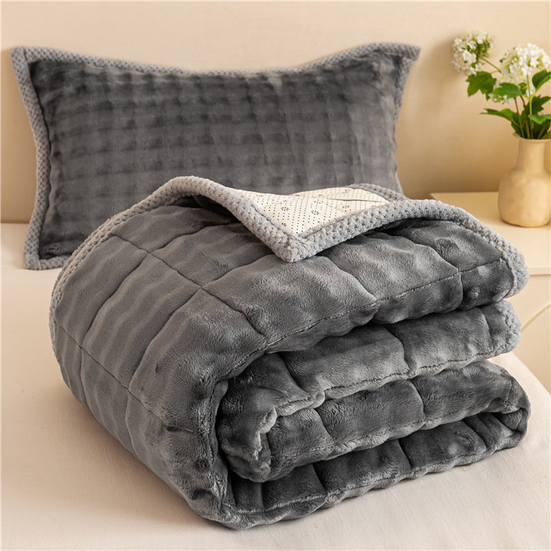 类冬季泡泡绒床垫单学生宿舍加绒软垫子夹棉床褥洗