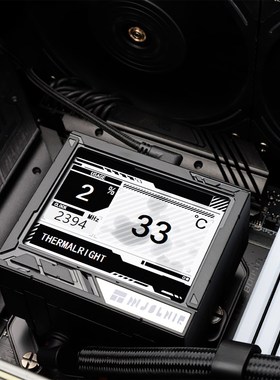 利民JOLNI IION 雷神之锤黑色水冷散热器液晶大屏水冷