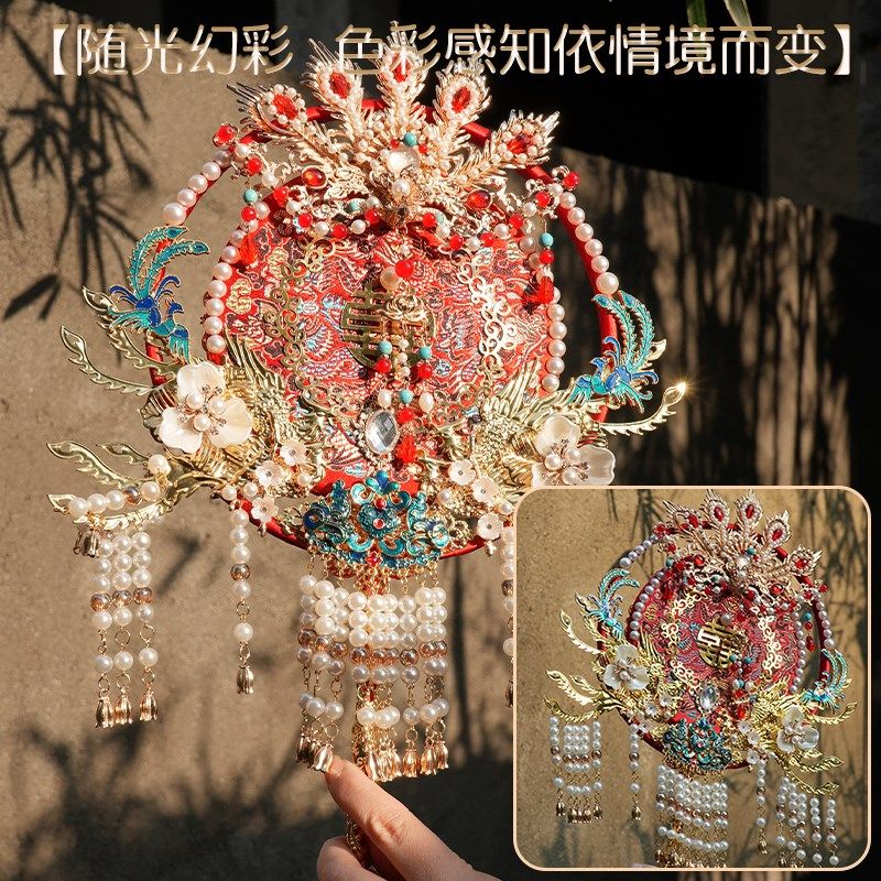 珍扇记凤吟九霄团扇新娘 结婚DI材料包喜扇成品重工婚礼秀禾,家居饰品,工艺扇/团扇/喜扇/折扇,淘宝优惠券,粉丝福利购,淘宝优惠卷