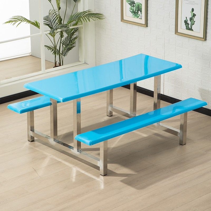 员工饭堂桌椅食堂餐桌椅连体人学校学生快餐桌四人,住宅家具,实木餐桌,淘宝优惠券,粉丝福利购,淘宝优惠卷