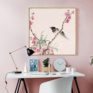 吴冠中 瓶插 百合玉兰 数字油画手工填色画画di油彩画