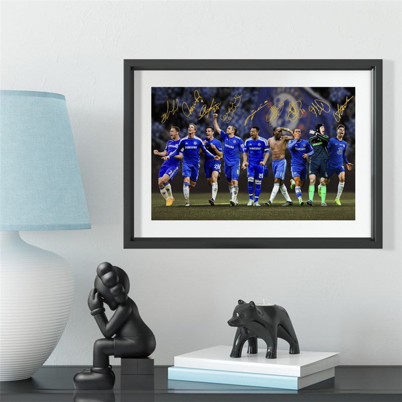 切尔西名宿德罗巴兰帕德实木装饰相框照片墙桌摆挂框摆件酒吧壁画