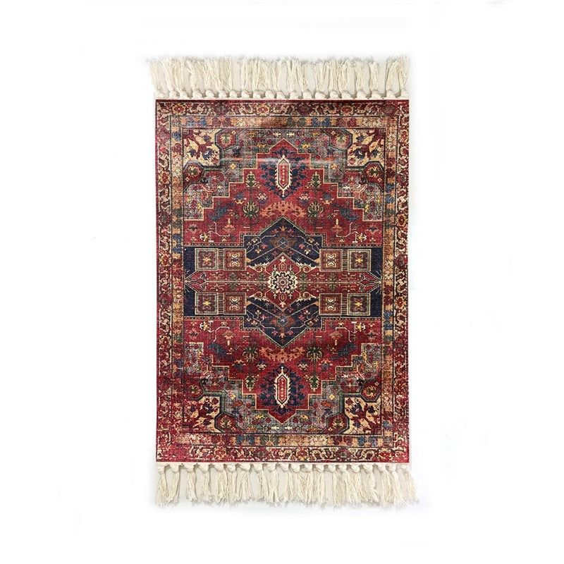 摩洛哥复古波希米亚家居涤棉环保地毯卧室床边飘窗软装饰流苏地垫,居家布艺,地毯,淘宝优惠券,粉丝福利购,淘宝优惠卷