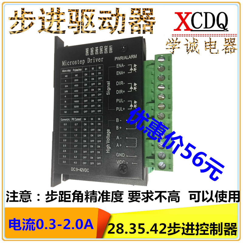 2//2/57/0/步进电机闭环驱动器控制脉冲细分正反1点角度