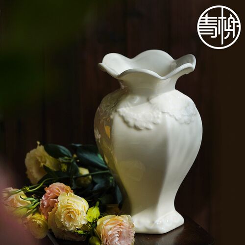瓶级感鲜插器欧式陶瓷瓶客厅餐桌装饰品水培插瓶