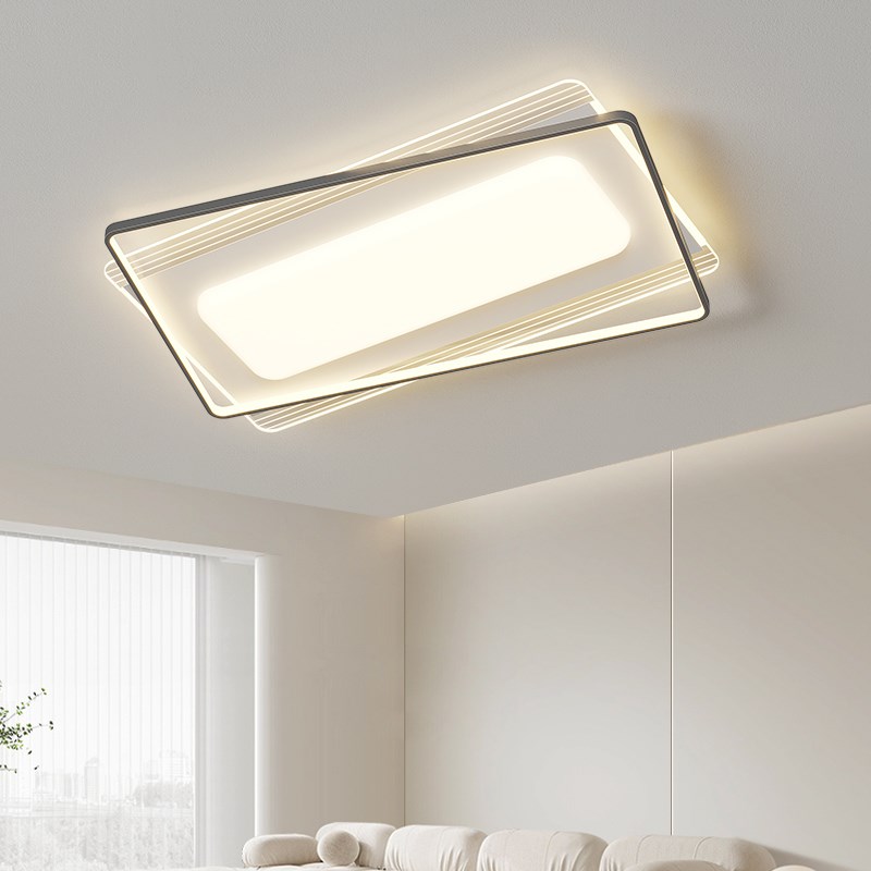 极简吸顶灯led超亮卧室灯主卧2024年新款三防护眼无频闪超薄灯具