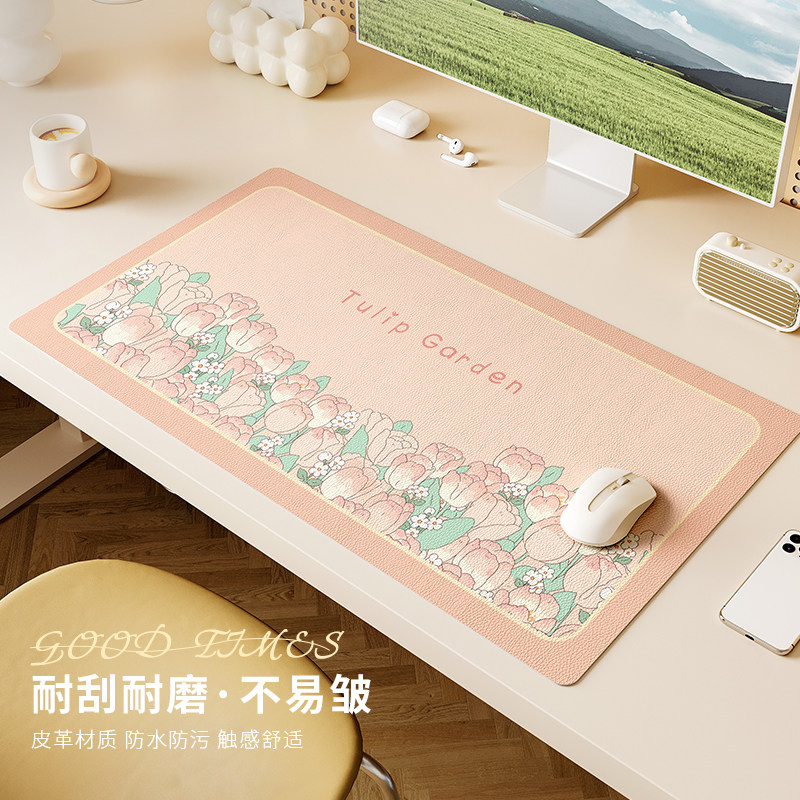 皮革桌布办公桌垫防水防油超大号书桌滑鼠垫笔记型电脑键