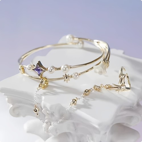 知更鸟主题印象系列手镯戒指套组女2025新款小众设计感二次元周边