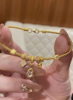 新中式龙心盘缠跑环手链复古时尚小众设计百搭高级感手串手饰新款