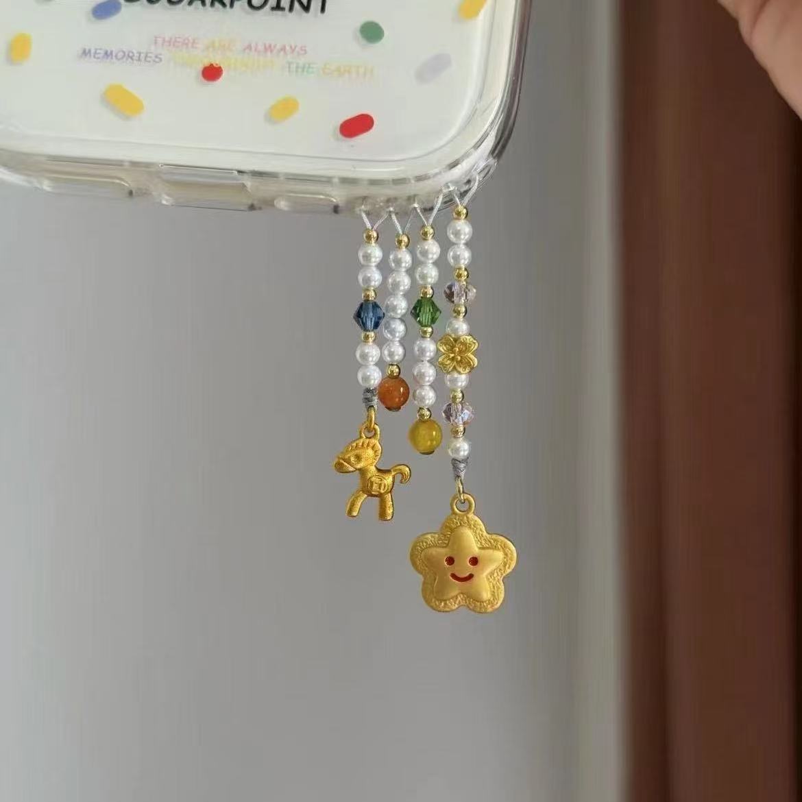 新中式串珠手机链手机挂绳串珠手机链小众diy手机挂件国风包挂件