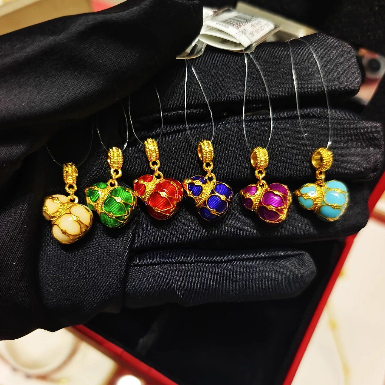 新款七彩小葫芦鎏彩金色吊坠国风文艺复古气质高级感时尚配饰彩色,模玩/动漫/周边/娃圈三坑/桌游,动漫手表/项链/饰品,淘宝优惠券,粉丝福利购,淘宝优惠卷