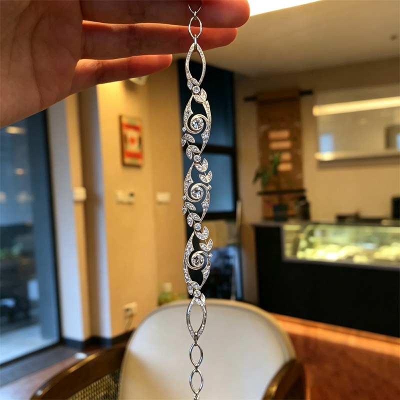 银镂旋花手链轻奢百搭小众新款