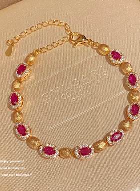 「鎏金光年」中古双层手链气质百搭双层精致手串轻奢高级手饰配饰