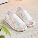 手针巧老北京千层底手工棉鞋女冬季加厚保暖棉花鞋舒适一脚蹬平底