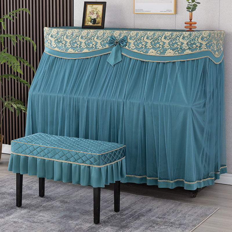 开机不取钢琴盖布布艺全包钢琴罩现代欧式简约通用雅马哈防尘盖巾