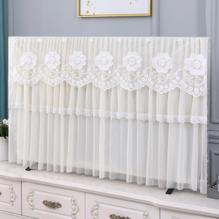 新款 65寸55开机不取电视机套 蕾丝液晶电视机罩防尘罩套5060寸挂式