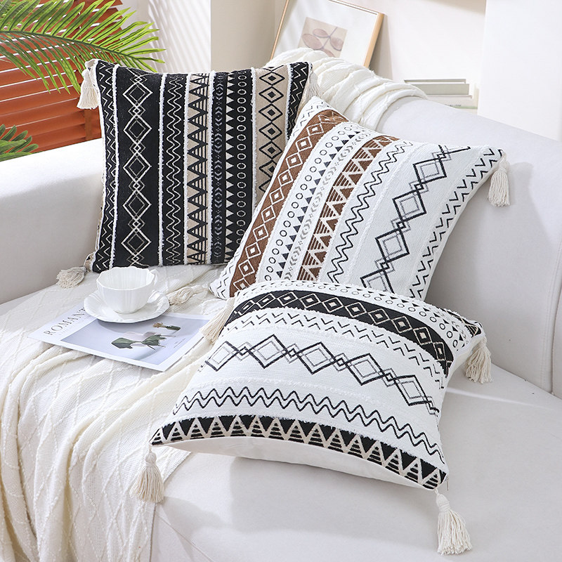 2026新款方形含芯抱枕客厅沙发靠枕靠背垫条纹氛围感床头靠垫靠枕