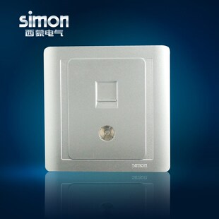 西蒙关银色电视电脑线电视型N网