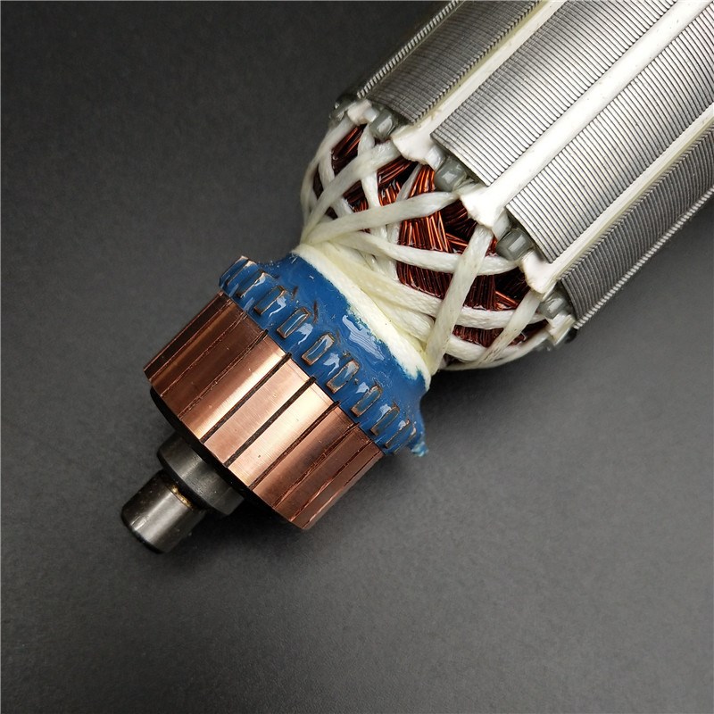 110石材切割机转子配件切割机定子线圈4100云石机转子电碳刷