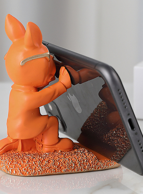 法斗犬狗小手支架宿舍电脑桌办公室装饰品送男女生礼品