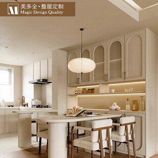 合肥全屋工厂法式奶油风餐边柜梳妆台衣帽间家具环保板材