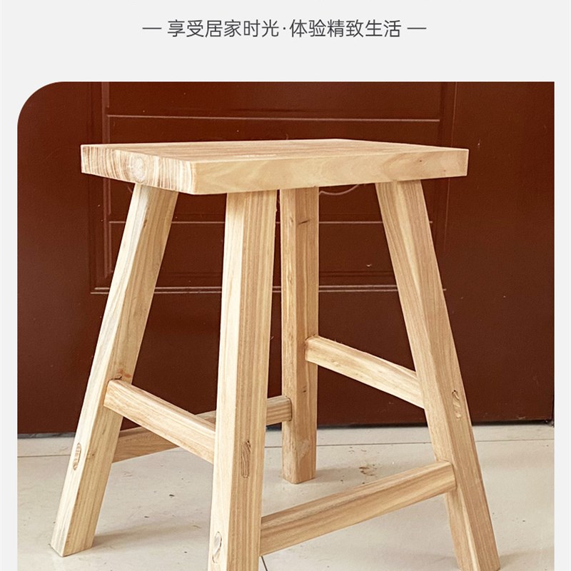 实木小板凳老榆木方凳板登凳学生凳吧凳厂直销凳复古