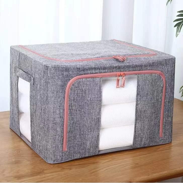 大号150升收纳箱钢架160L特大120升牛津布整理箱折叠布用布艺