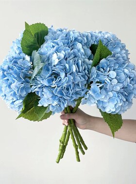 Blue Artificial Hydrangea Flowers Real Touch Artificial Hydr