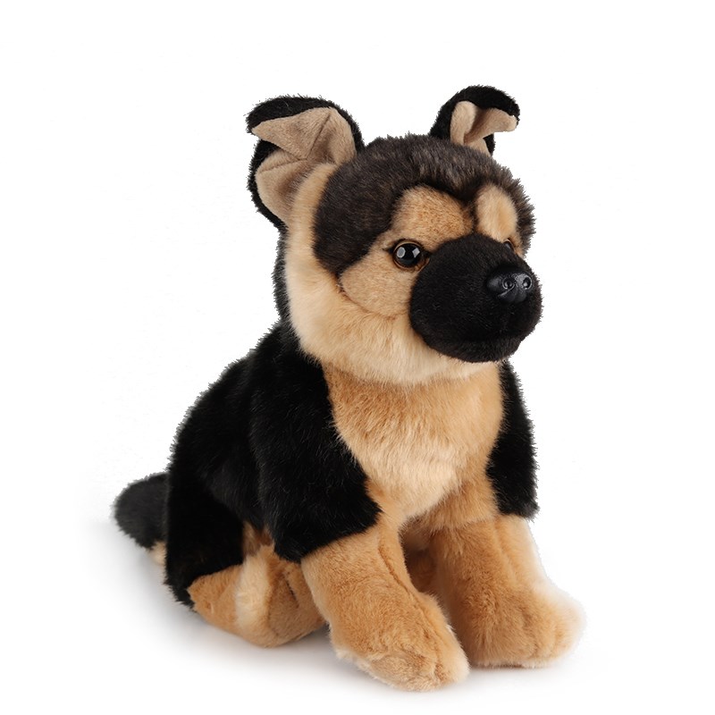 地理毛绒玩具小狗公仔德牧狼狗哈士奇拉布拉多贵宾犬比格玩偶