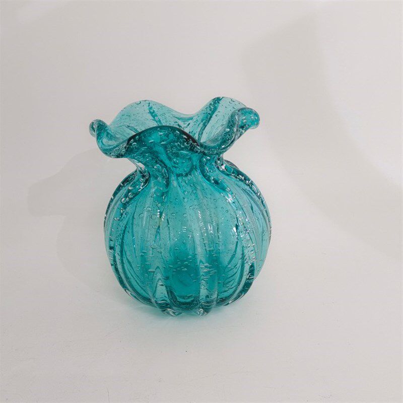 气泡湖水绿色边福袋水晶料手工瓶小型插器家居