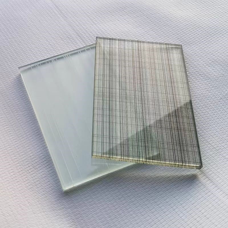 钢化夹丝玻璃来图定制加工层艺术隔断屏风工程墙壁胶娟工厂