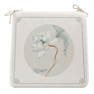 实木椅子餐椅坐垫垫子家用新木凳记忆棉马蹄形椅垫拆洗